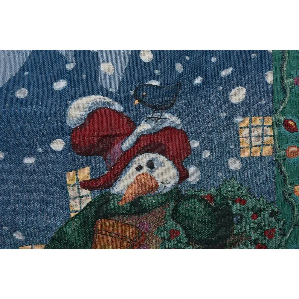 Large Winter Snowman Tapestry 54